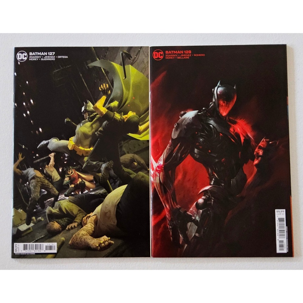 Batman #127 & #128 Variant Cover Lot DC‎ Comics Comic Books By Garner & Mattina